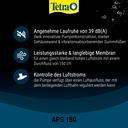 Tetra Aquariumluftpumpe schwarz - 150