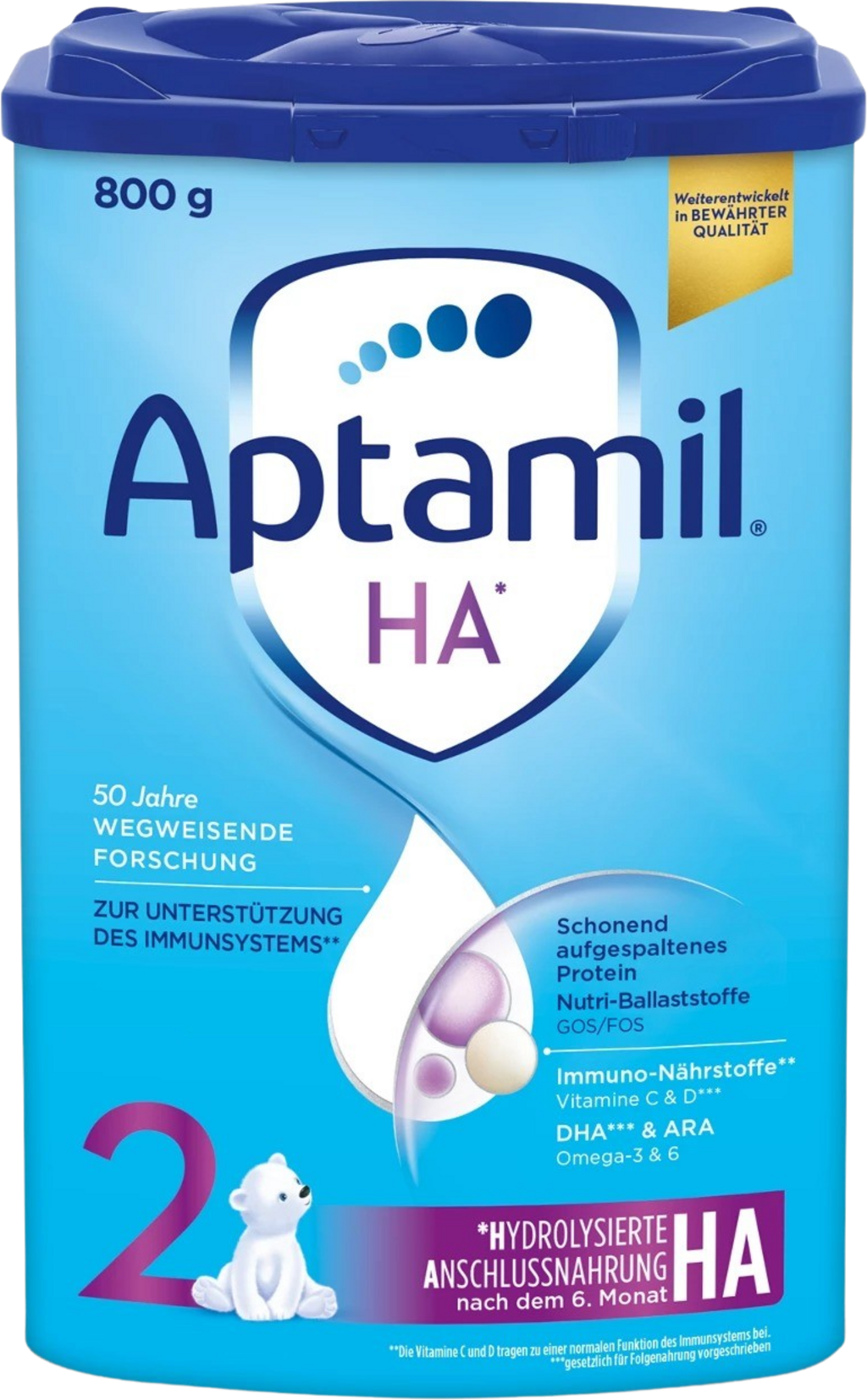 Aptamil Folgemilch auf Kuhmilchbasis HA 2