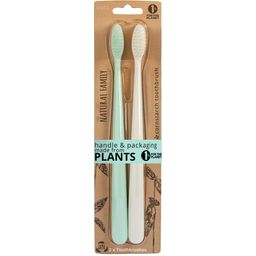 Natural Family CO. Twin Pack Bio Toothbrush