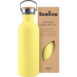 Bambaw Edelstahlflasche 500 ml - Yellow Beam