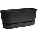 elho greenville Pflanzgefäß 80 cm rollen - schwarz