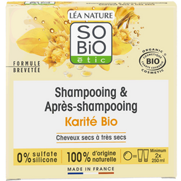 SO'Bio étic 2in1 Festes Shampoo & Spülung Sheabutter - 65 g