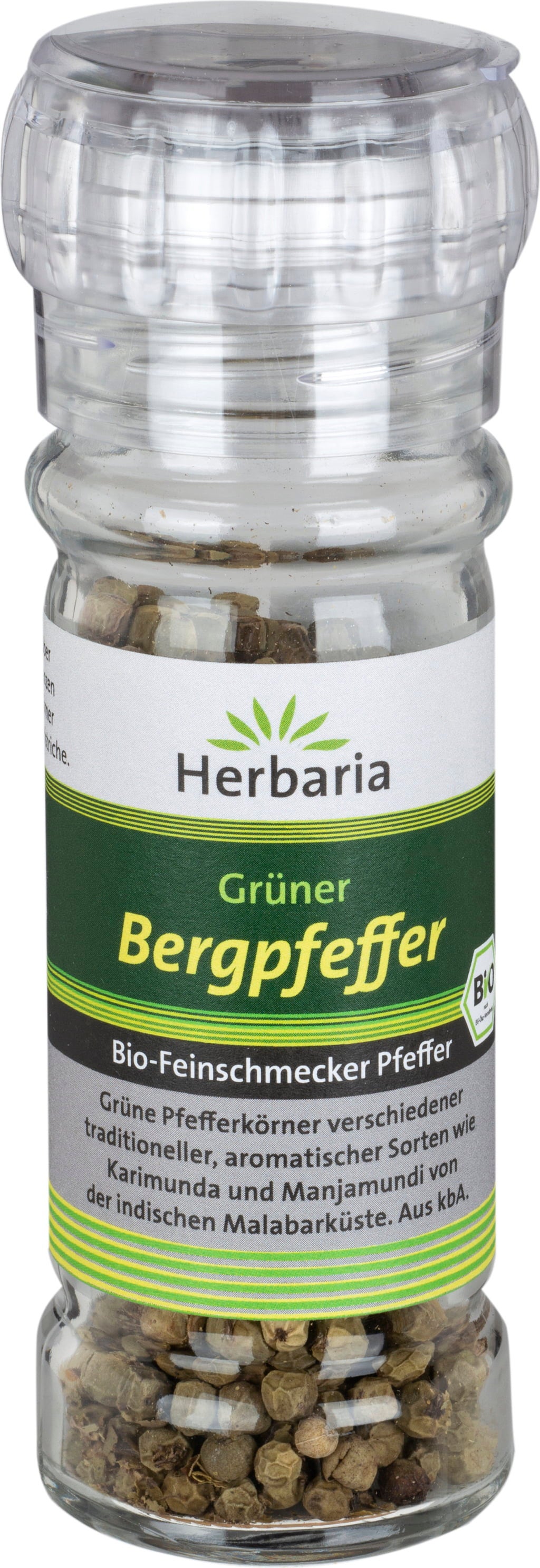 Grüner Bergpfeffer bio, In der Mühle, 25g