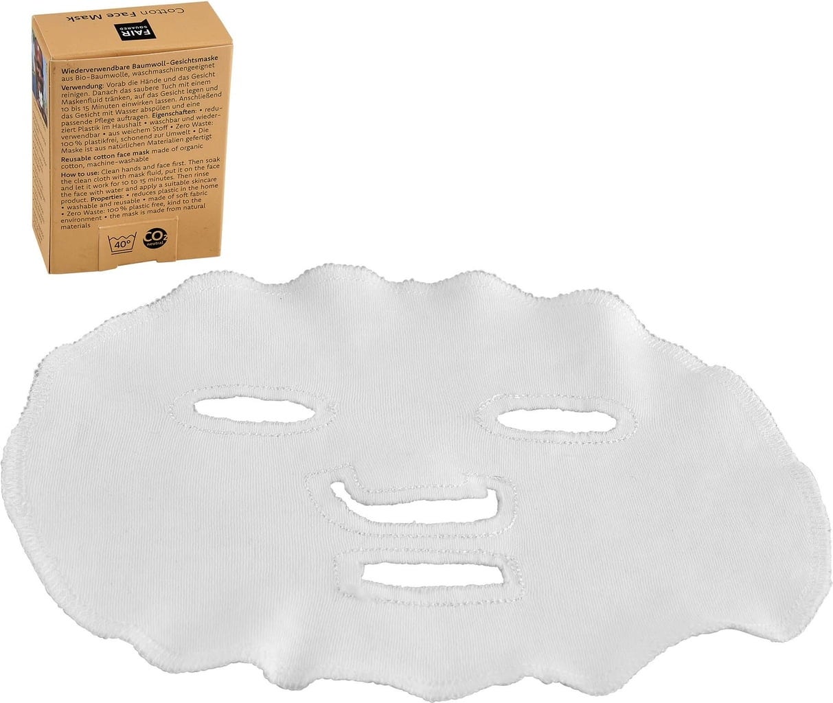 FAIR Squared Baumwoll Gesichtsmaske - 1 Stk