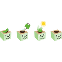 Feel Green Grass Cube 