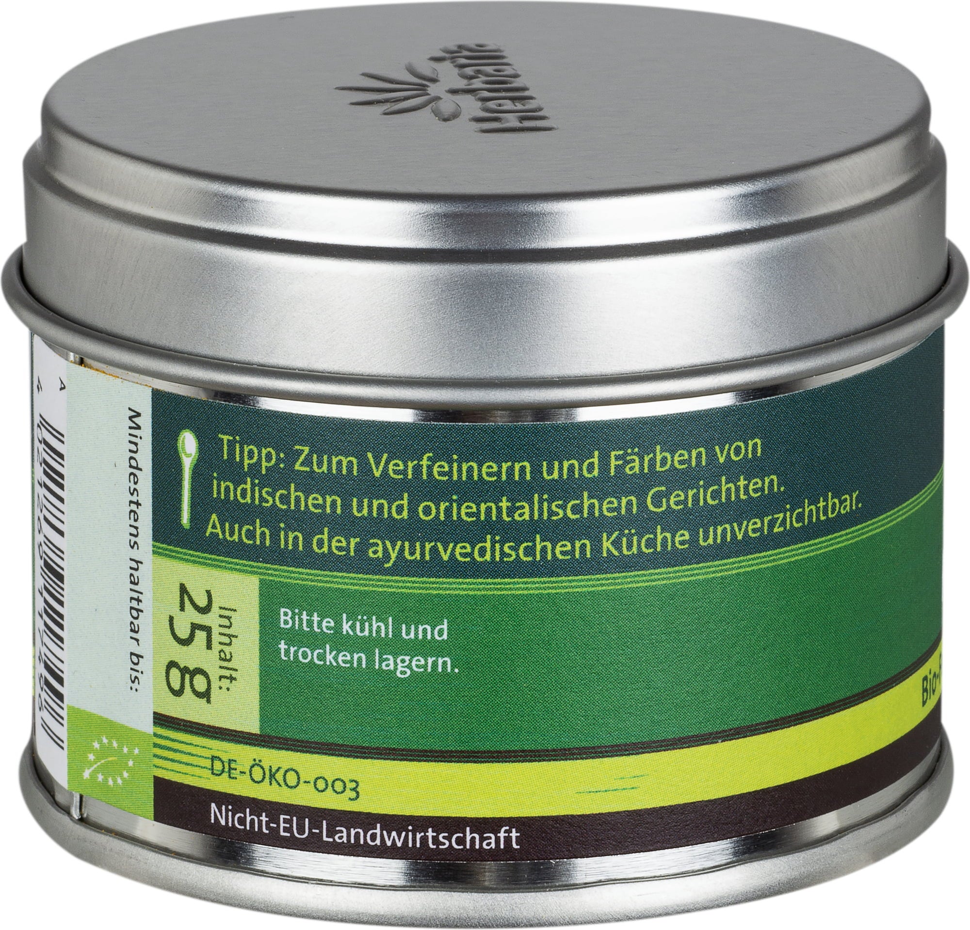 Herbaria Kurkuma, fein gemahlen bio - 25 g