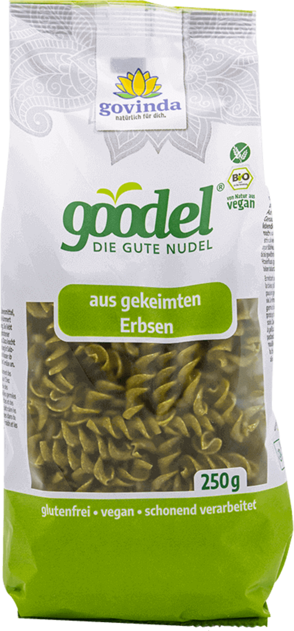Gekeimte Nudeln Erbse, Bio, 250 g