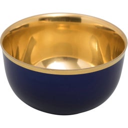 Augarten Champagnerschale - Kobalt & Gold