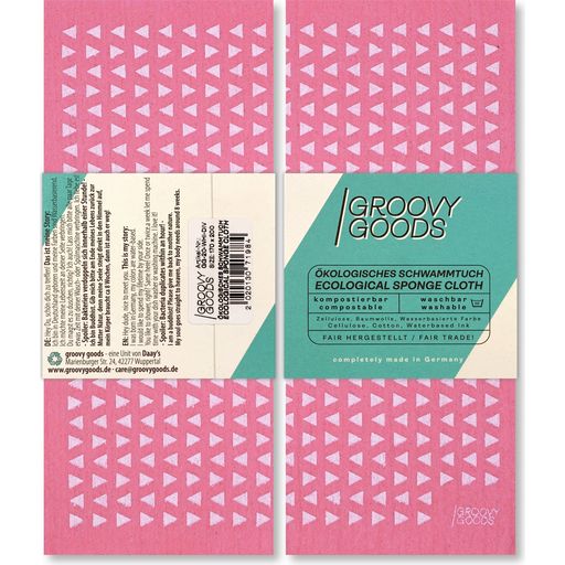 Groovy Goods Schwammtuch Triangle - Pink