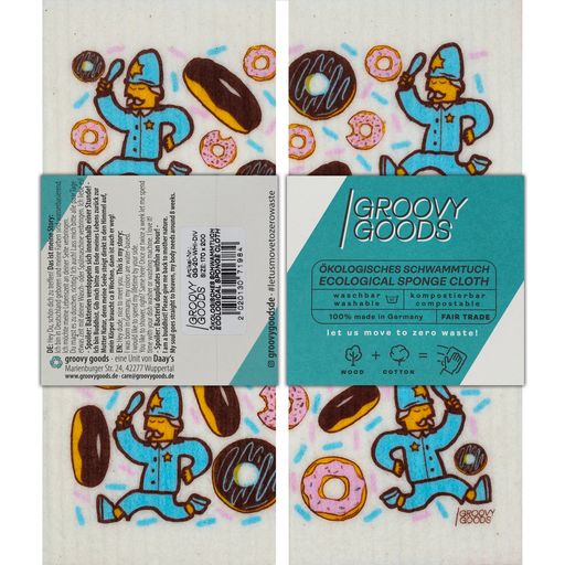 Groovy Goods Schwammtuch Police Love Donut - 1 Stk
