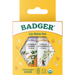 Badger Balm Classic Lipstick Set Gold - 1 Set