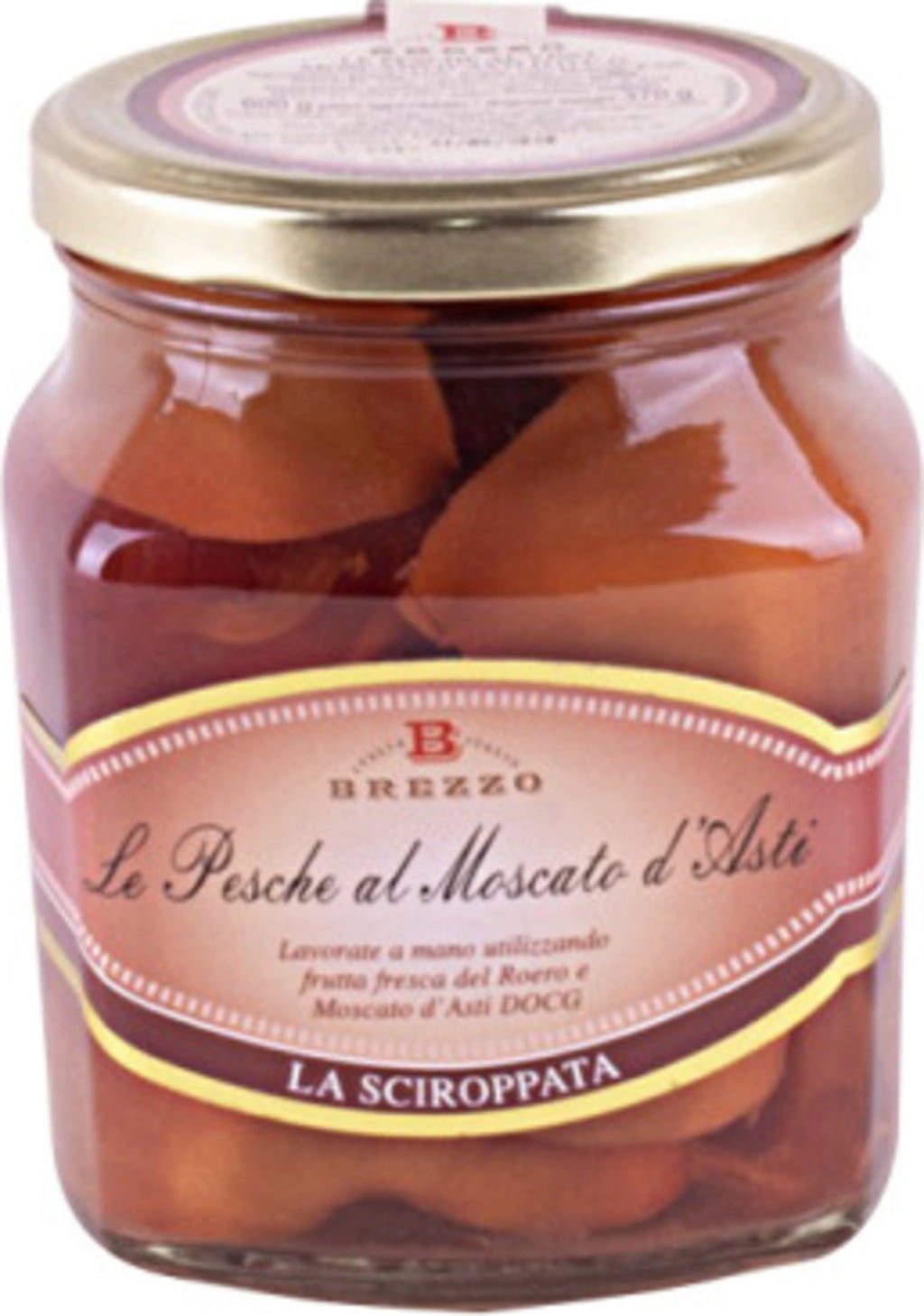 Eingelegte Pfirsich in Weißwein-Sirup, 600 g