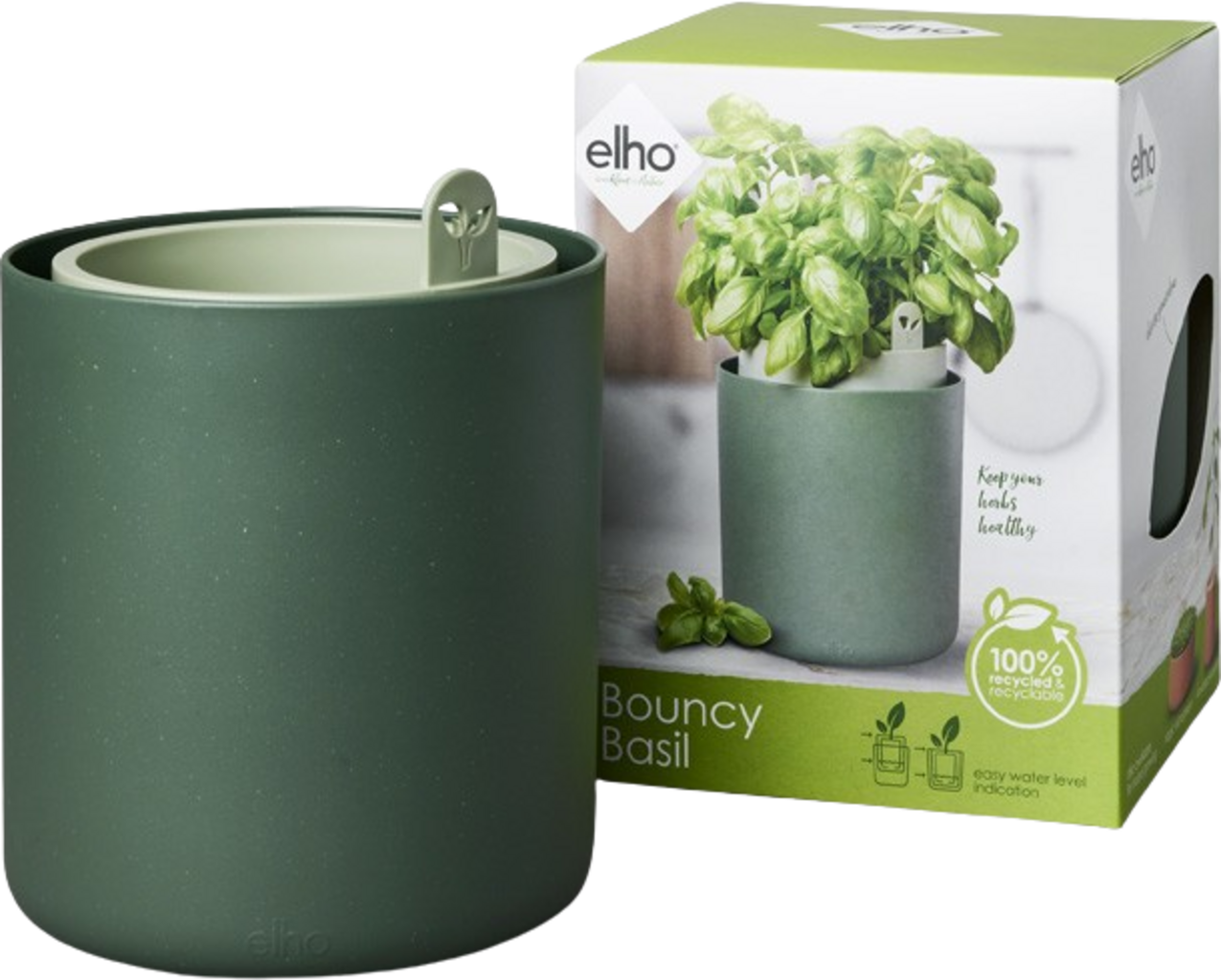 elho Kräutertopf "bouncy basil"
