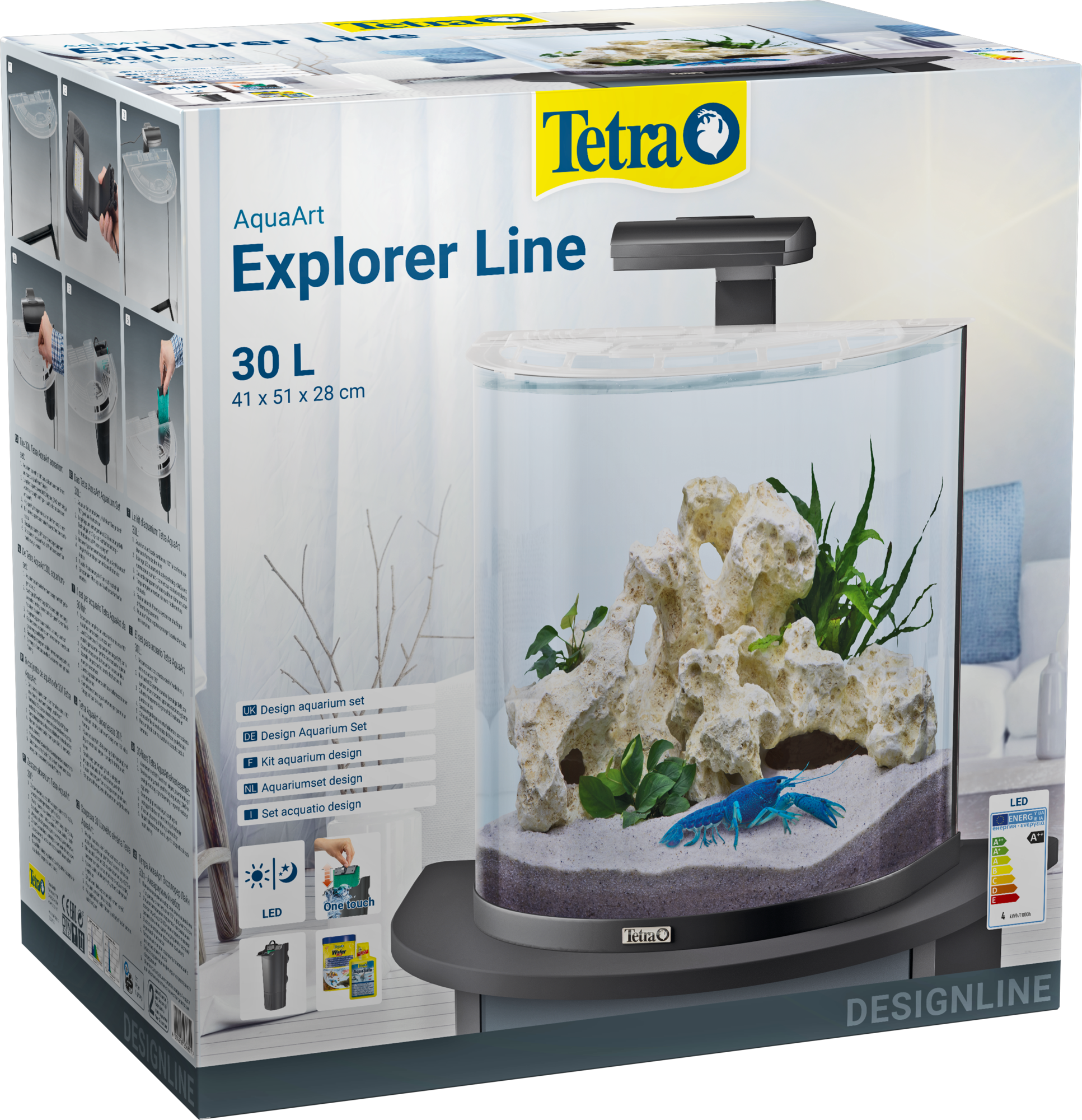 Tetra AquaArt Explorer LED 30L - schwarz