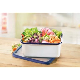 Honey Ware Tiefe Emaille-Vorratsdose mit Deckel - M 