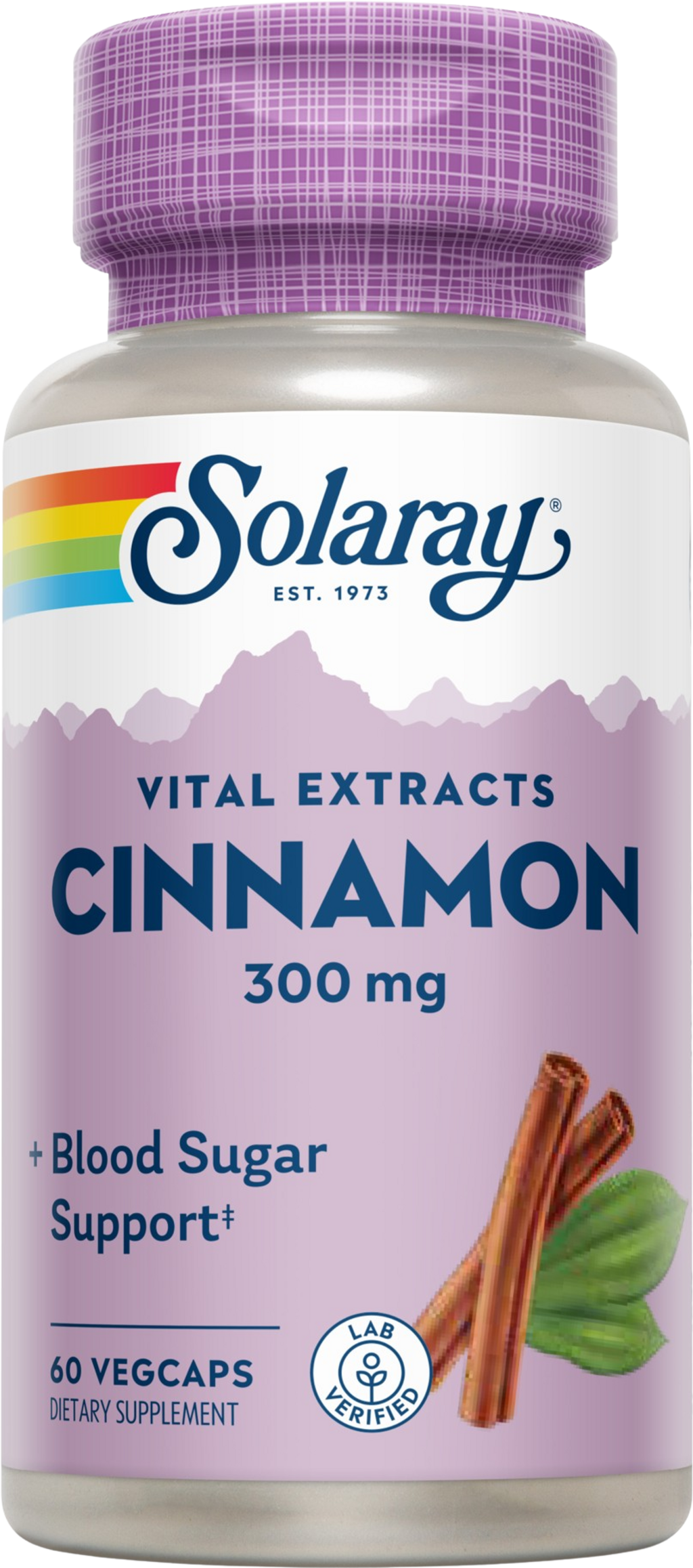 Solaray Cinnamon - Zimt - 60 veg. Kapseln