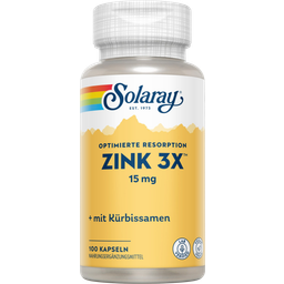 Solaray Zink 3X - 100 Kapseln