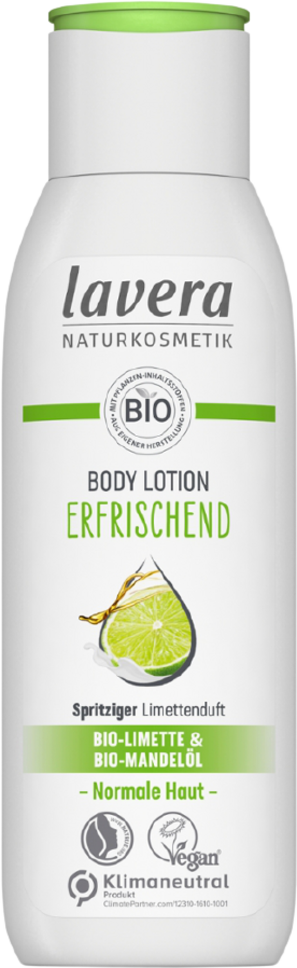 Bodylotion Erfrischend Bio-Limette & Bio-Mandelöl, 200 ml