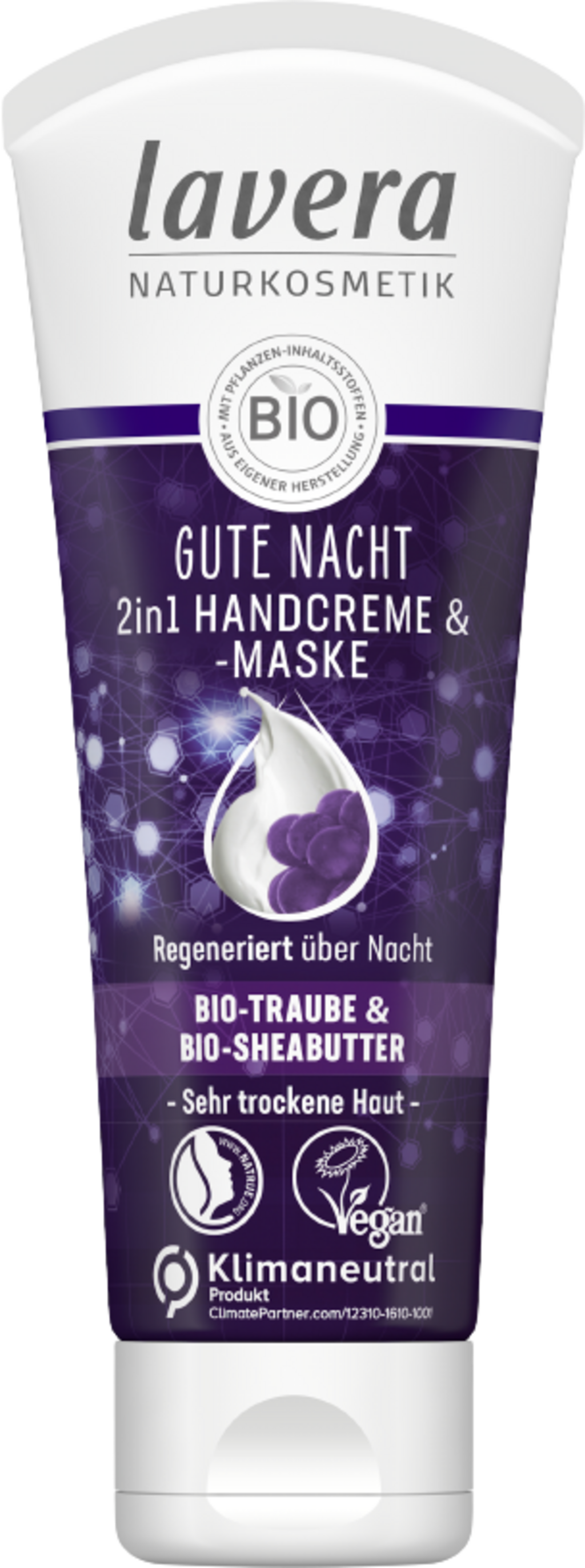Lavera Gute Nacht 2in1 Handcreme- und maske - 75 ml