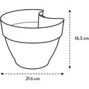 Regenfallrohrpflanzgefäß vibia campana 22cm