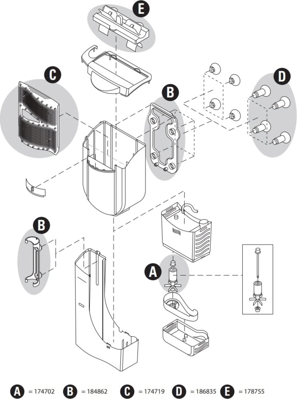 Tetra EasyCrystal FilterBox 600 Filterclip - 1 Stk