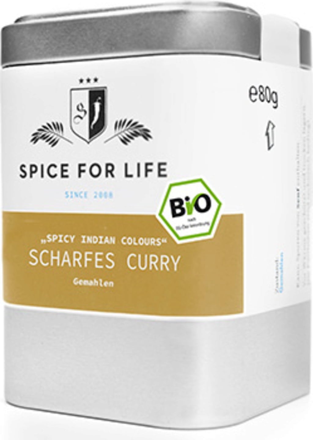 Bio Curry Scharf - Spicy Indian Colours, 80 g