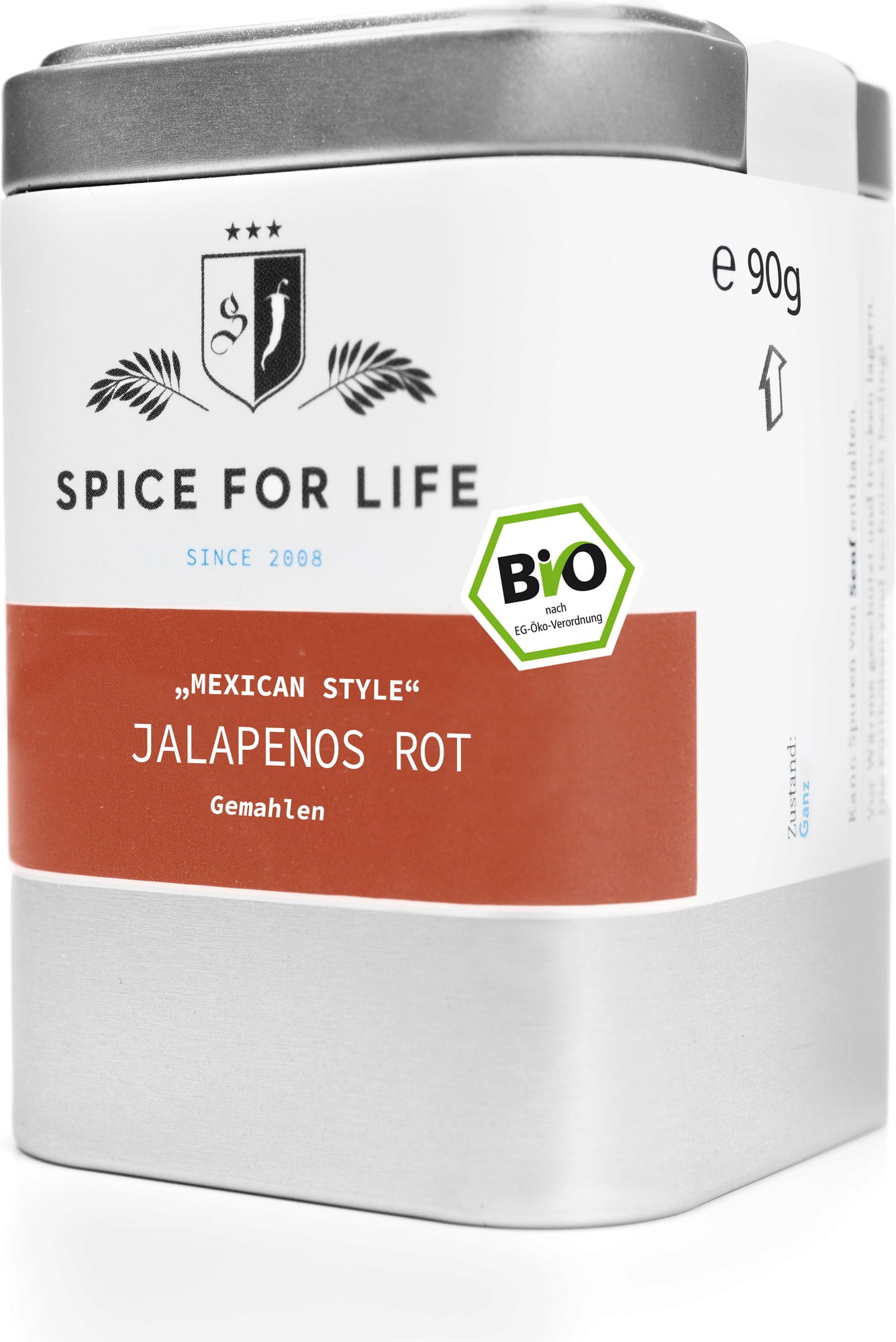 Bio Jalapenos Pulver Rot, 90 g