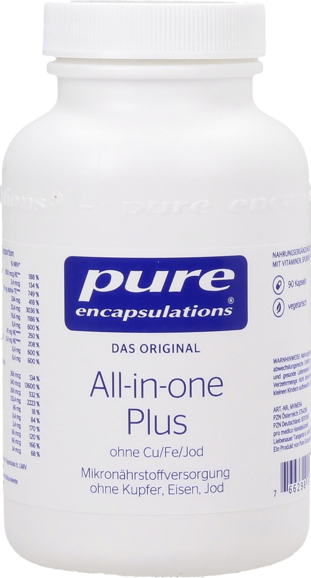 All-in-one Plus ohne Cu/Fe/Jod, 90 Kapseln