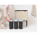 Bo Touch Bin 3 x 11 Liter mit 3 Kunststoffeinsätzen - Soft Beige