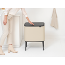 Bo Touch Bin 3 x 11 Liter mit 3 Kunststoffeinsätzen - Soft Beige