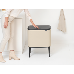 Bo Touch Bin 3 x 11 Liter mit 3 Kunststoffeinsätzen - Soft Beige
