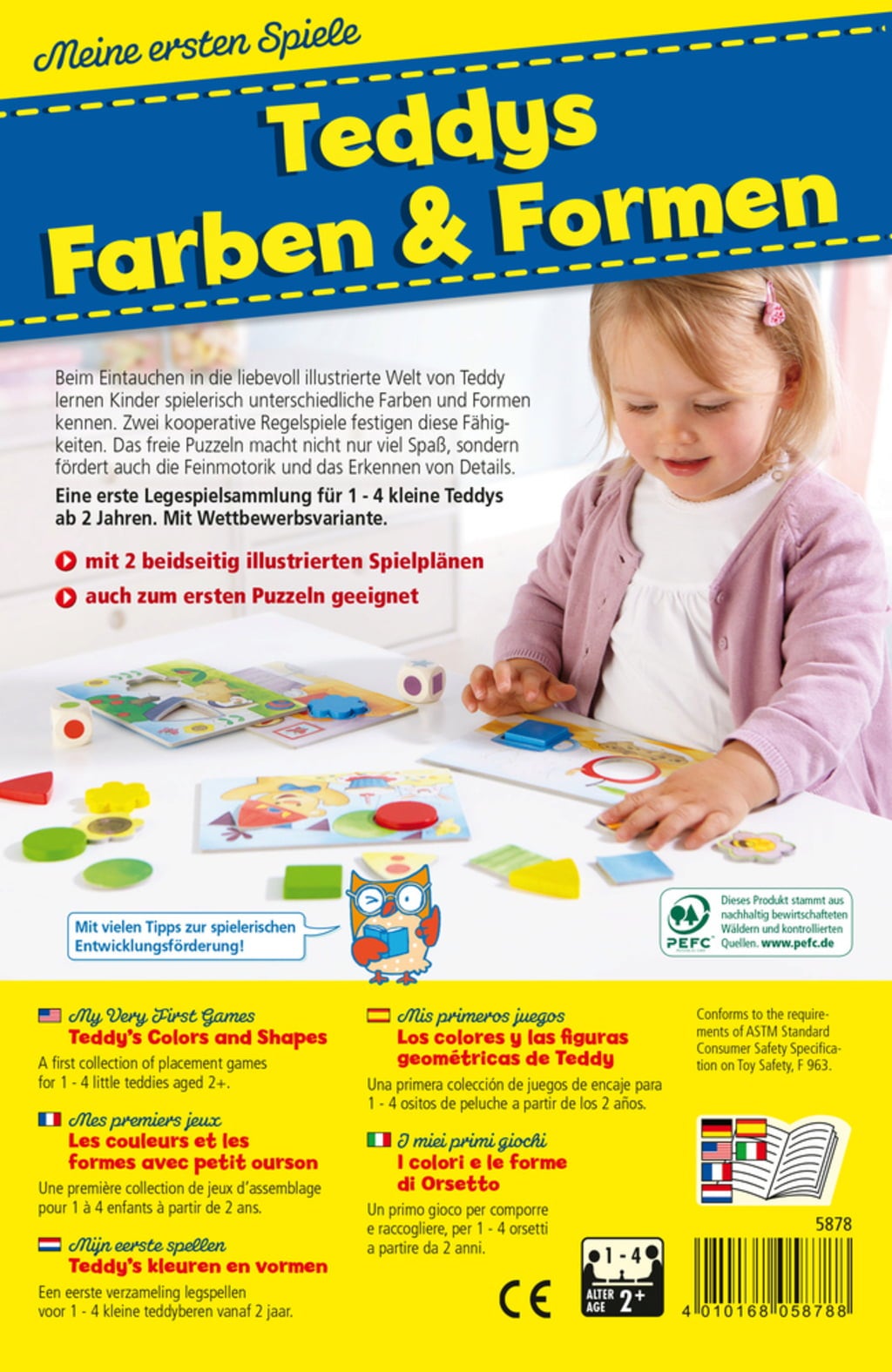 Meine ersten Spiele - Teddys Farben und Formen - 1 Stk