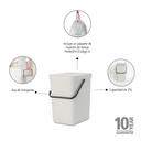 Brabantia Abfallbehälter Sort & Go 25 L - Light Grey