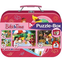 Bibi und Tina: Puzzle-Box im Metallkoffer, 4 Puzzles