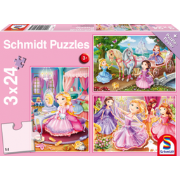 Schmidt Spiele Märchenhafte Prinzessinnen, 3 x 24 Teile
