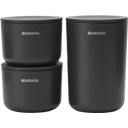 Brabantia ReNew Aufbewahrungsschalen, 3er-Set - Dark Grey