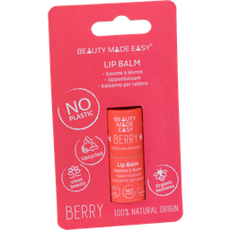 BEAUTY MADE EASY Paper Tube Lip Balm - Berry