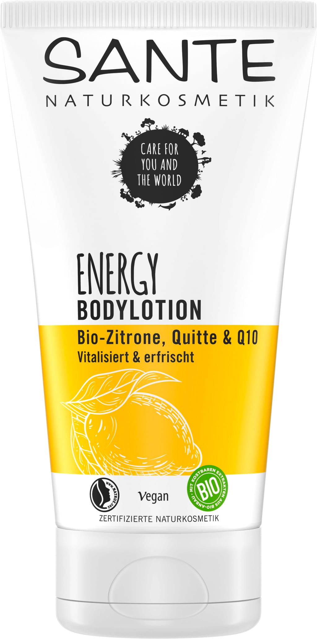 SANTE Naturkosmetik ENERGY Bodylotion Bio-Zitrone & Quitte - 150 ml