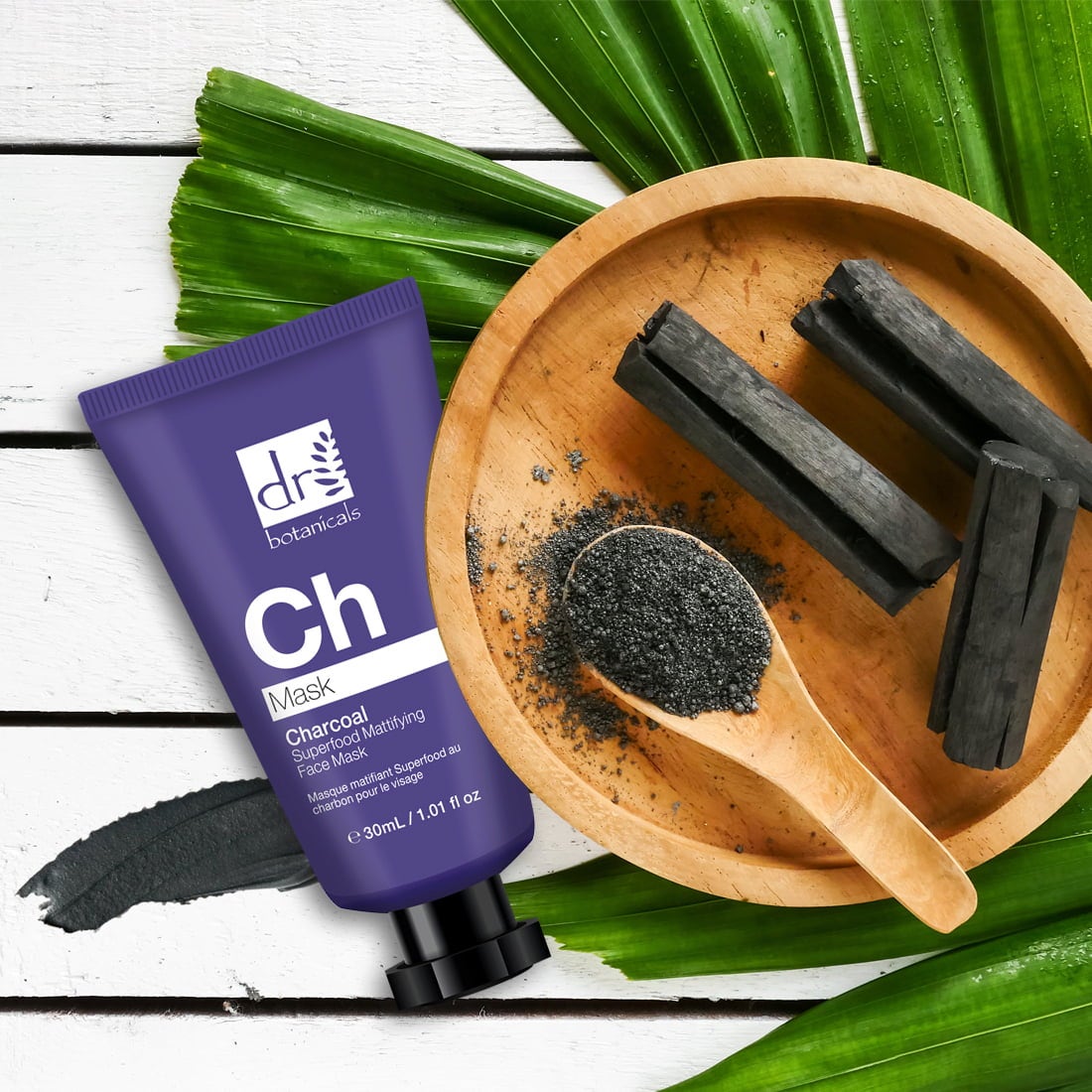 Dr. Botanicals Charcoal Superfood Mattifying Face Mask - 30 ml