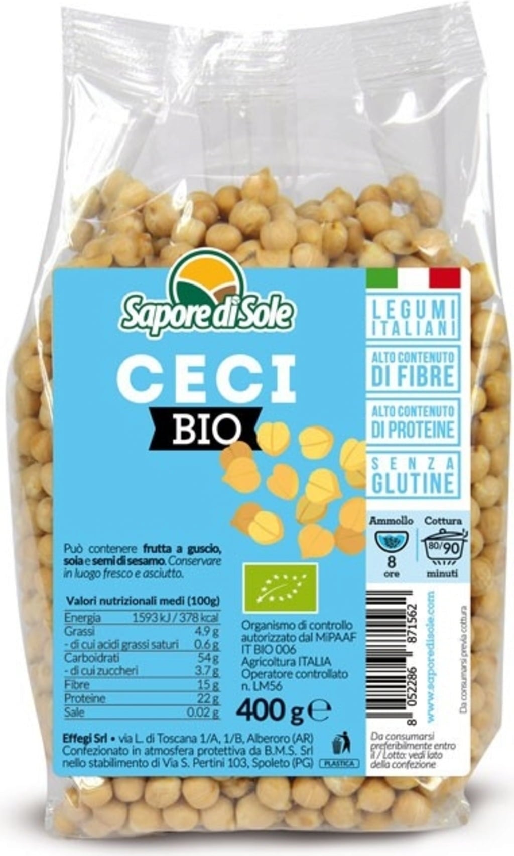Sapore di Sole Bio Kichererbsen - 400 g