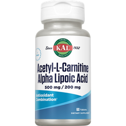 KAL Acetyl-L-Carnitin & Alpha-Lipon-Säure - 60 Tabletten