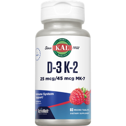 KAL Vitamin D3, K2 ''ActivMelt'' - 60 Lutschtabletten