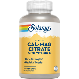 Solaray Cal-Mag Citrate - 180 Kapseln