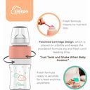 Sleepy Bottle Babynahrungs-Portionierer - Peachy Pink