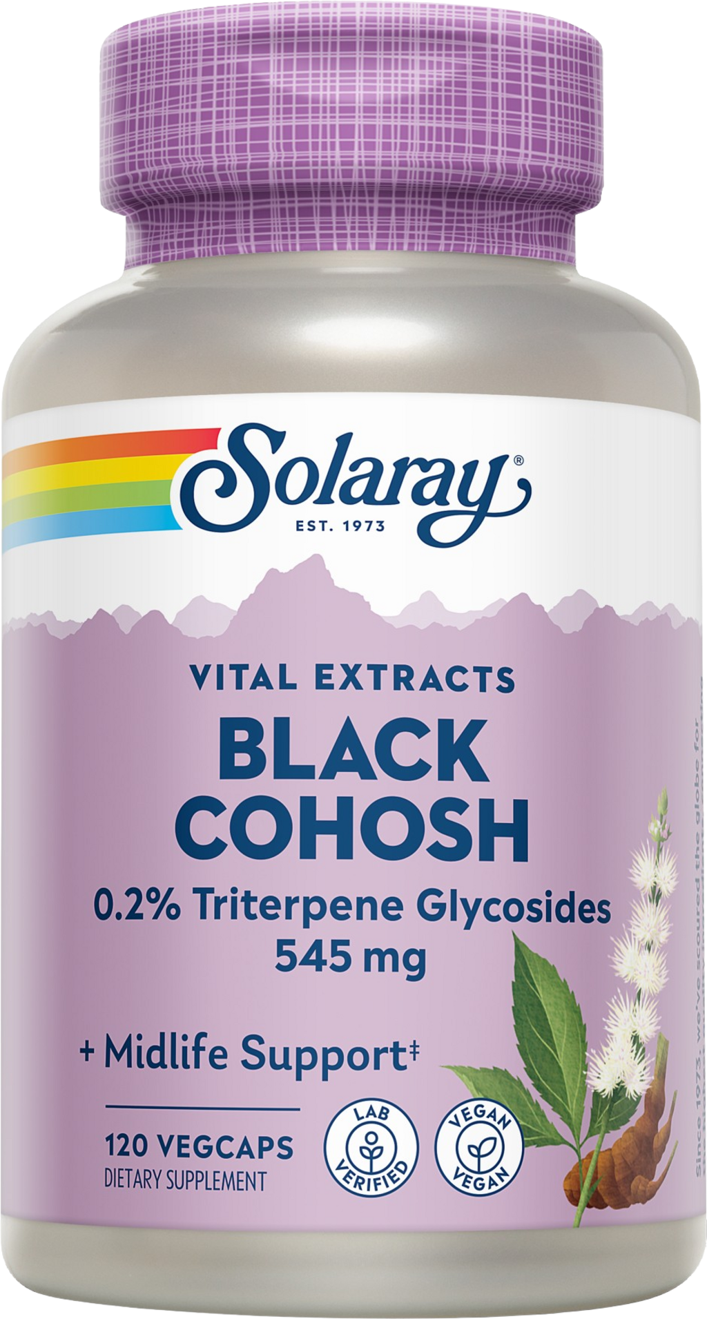 Solaray Traubensilberkerze - Black Cohosh - 120 Kapseln