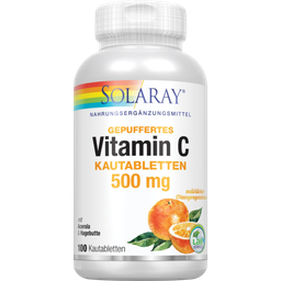 Solaray Gepuffertes Vitamin C Kautabletten 500 - 100 Kautabletten