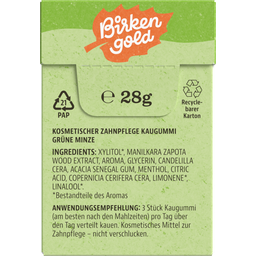 Natur Zahnpflege Kaugummi, Grüne Minze - 28 g