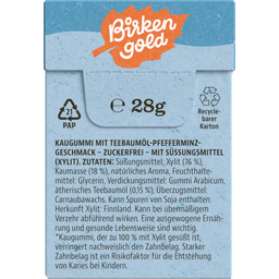 Natur Kaugummi Teebaumöl-Minze - 28 g