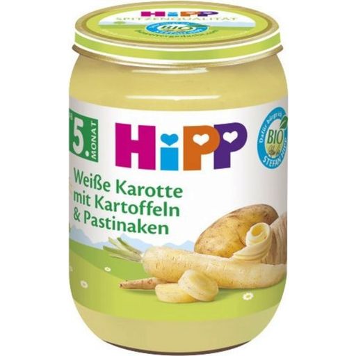 Bio Babygläschen Gemüse  Weiße Karotte mit Kartoffeln & Pastinaken - 190 g