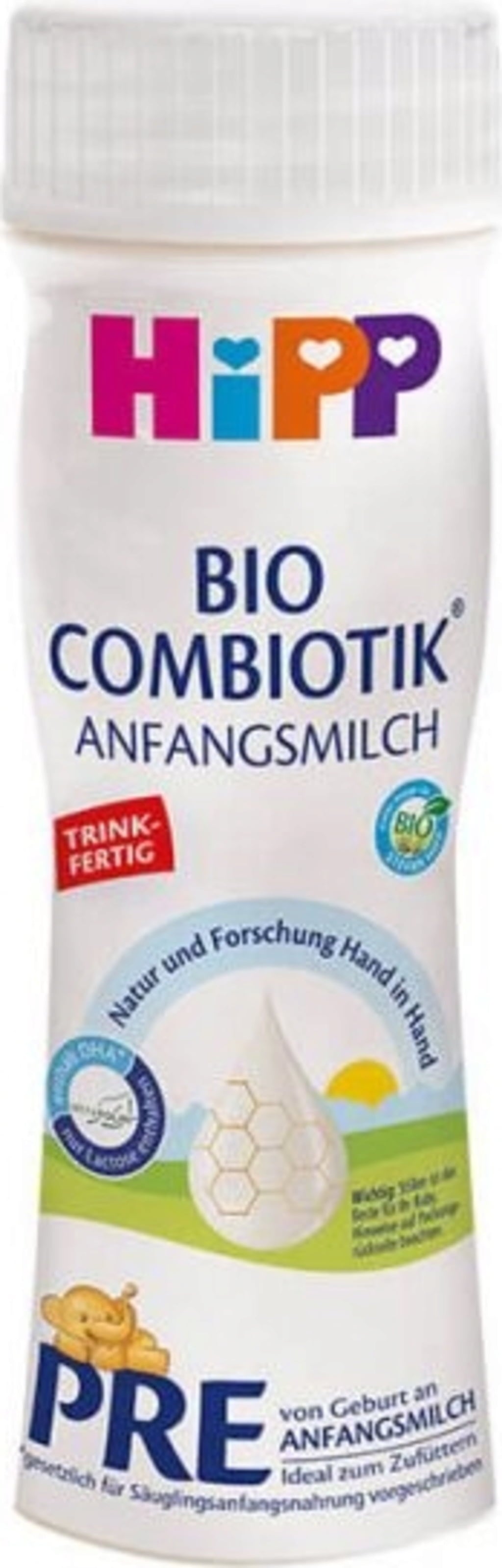 Bio Säuglingsanfangsnahrung auf Kuhmilchbasis Combiotik® PRE trinkfertig - 200 ml